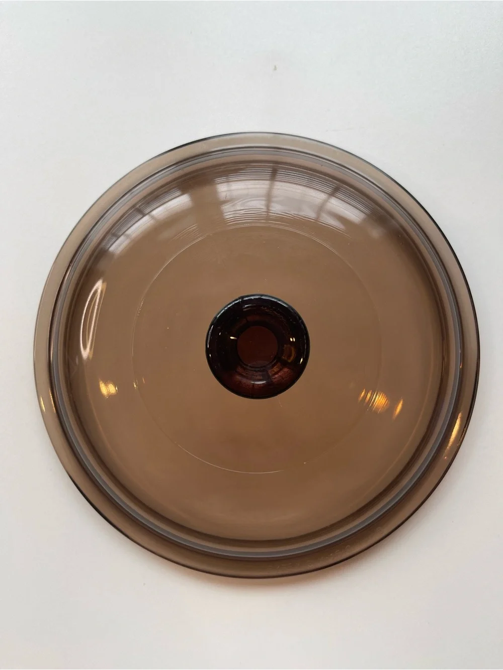 Corning Visions Amber Glass Lid V-1.5-C Visionware Casserole 1.5 Qt Vintage